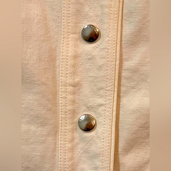 Rag & Bone Cream Button-Down Pencil Skirt - Picture 3 of 5